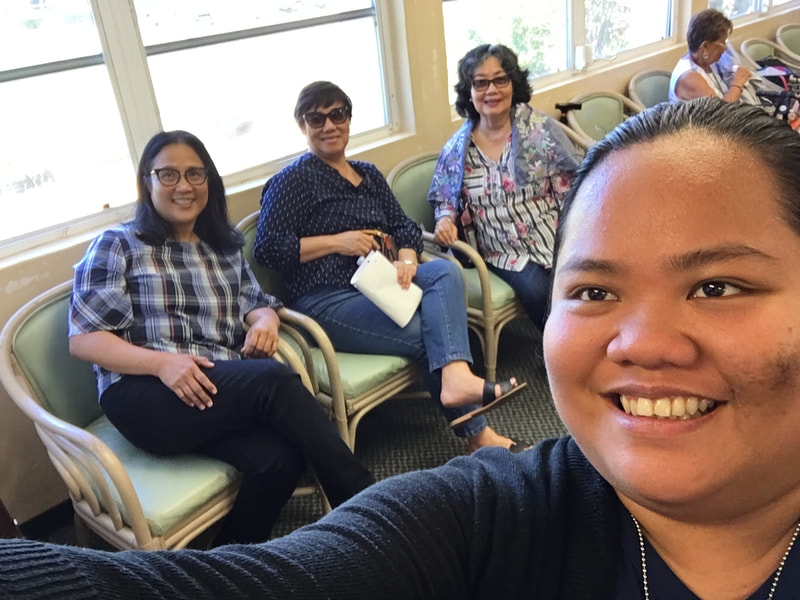 Angelica took a selfie with Sts Peter & Paul prayer group.